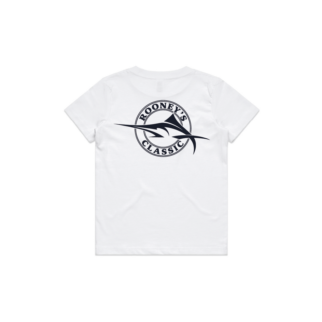 Rooney's Classic 2026 – Kids Staple Tee - White